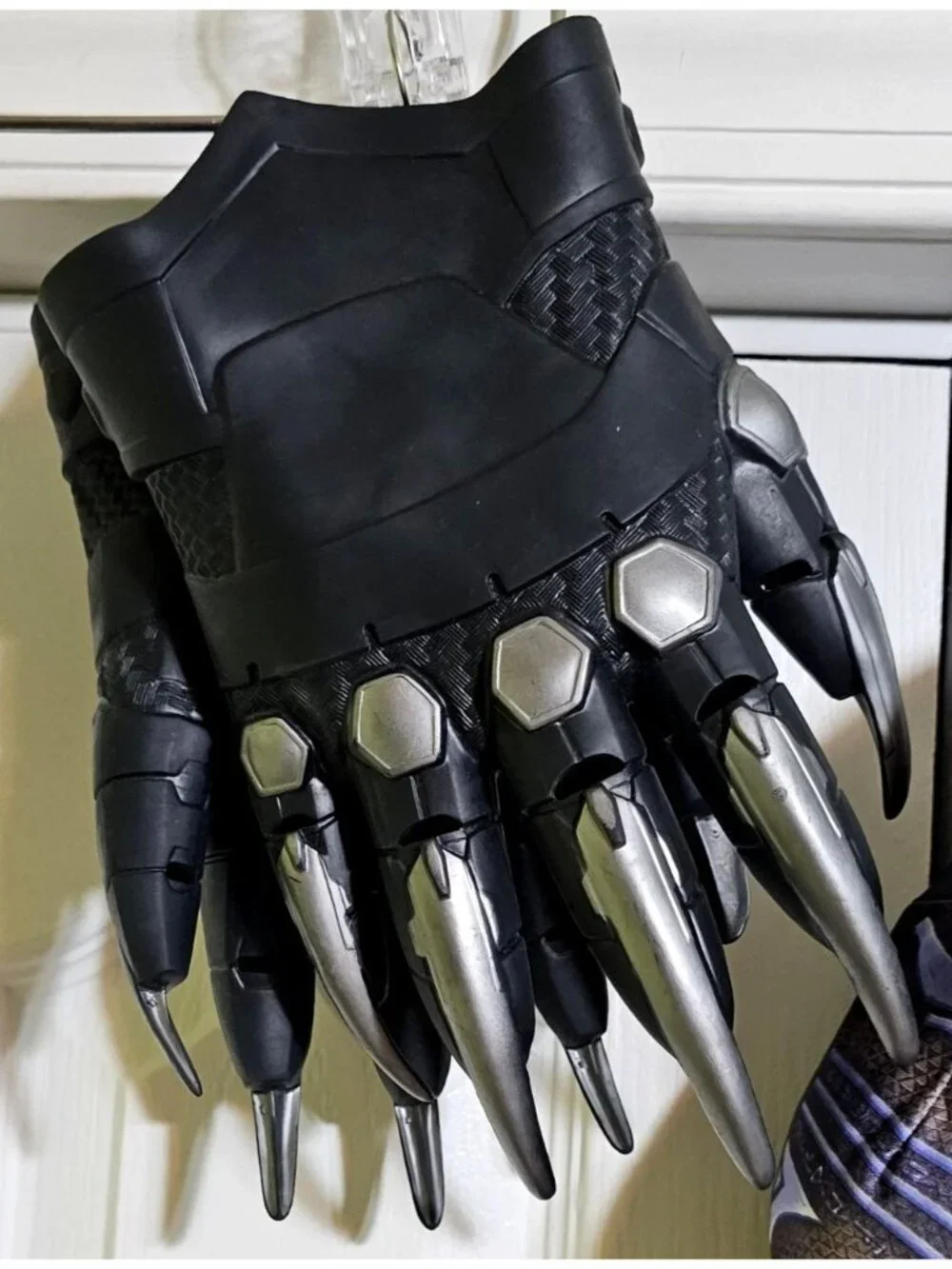 Disney Store Marvel Avengers Black Panther Muscle Costume Boys 5 6 Mask Gloves - Picture 12 of 13